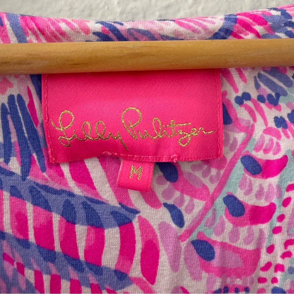 Lilly Pulitzer Vivette Resort Sleeveless Pink Dress Medium - Picture 5 of 7